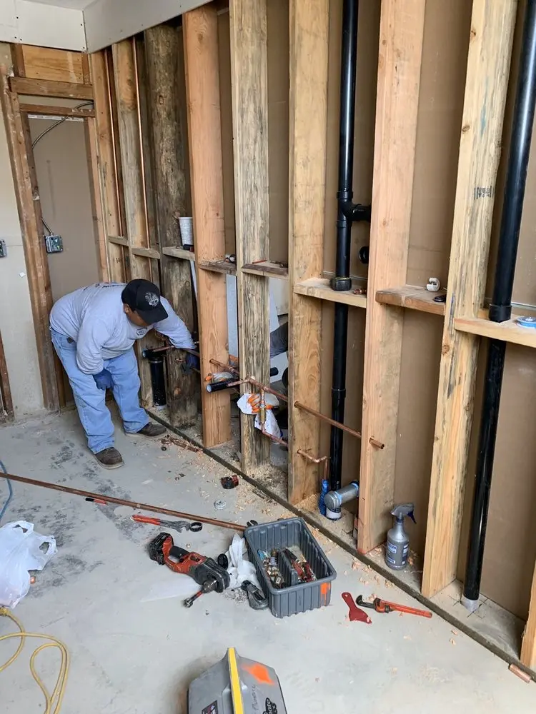Commercial rough-in plumbing for Gas Line Repair in Parkland